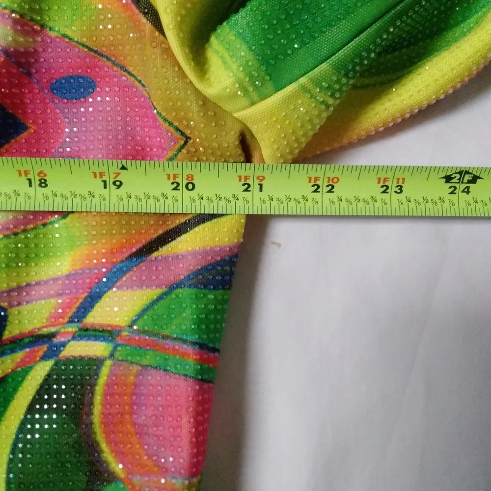 Akira Colorful Abstract Embellished Blazer Jacket - Picture 7 of 12